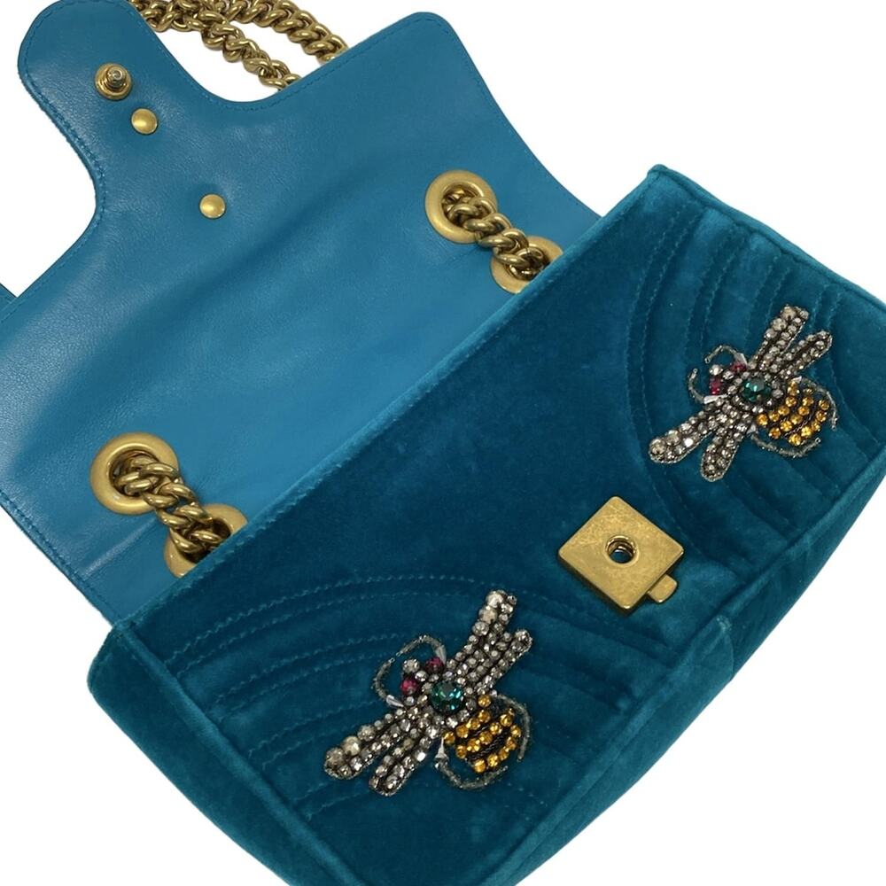 Gucci GG Marmont velvet mini bag Shoulder Bag 446744 - Picture 13 of 15